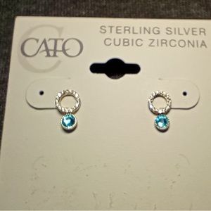 Cato, Sterling Silver ear rings,  New